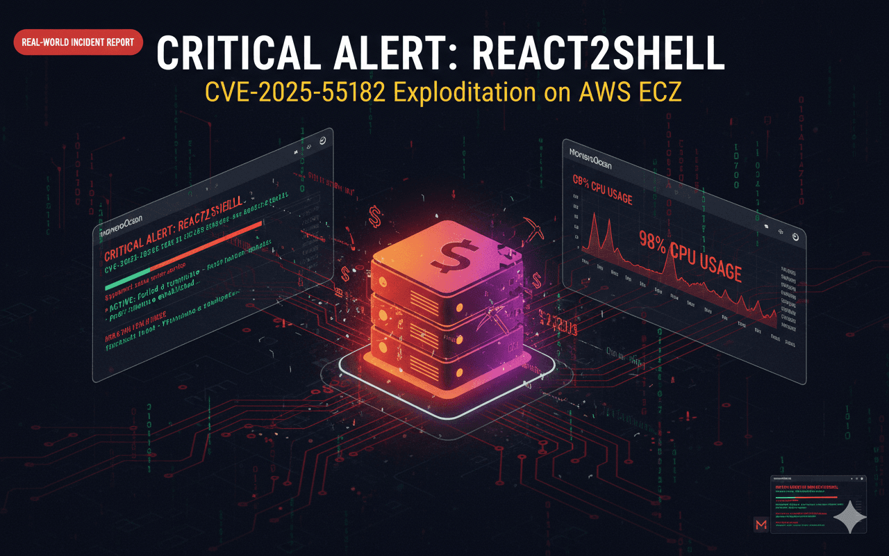 React2Shell (CVE-2025-55182) Exploitation on AWS EC2 - A Real-World Incident Report